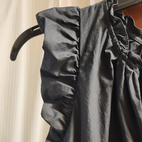 Black Sleeveless Tiered Midi Sundress - Picture 4 of 5